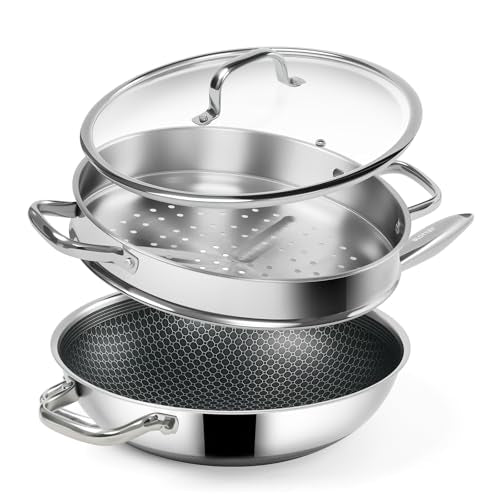 Hybrid 12 Inch Wok with Steamer (12 Inch with Steamer)