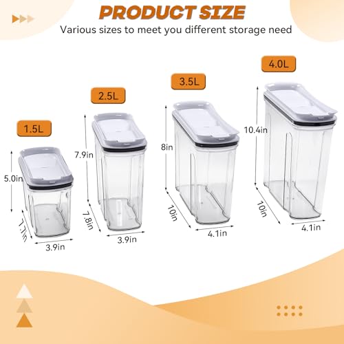 Cereal Containers Storage Set (4PACK-4L)