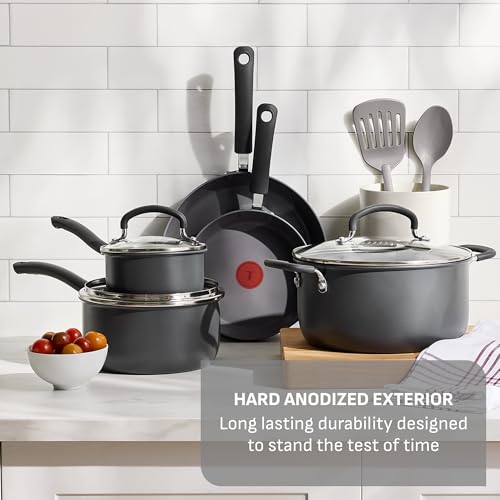 Ultimate Hard Anodized Nonstick Cookware Set (10 Piece)