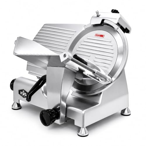 MS 12NS Premium Powerful 420W Electric Meat Slicer (Silver)