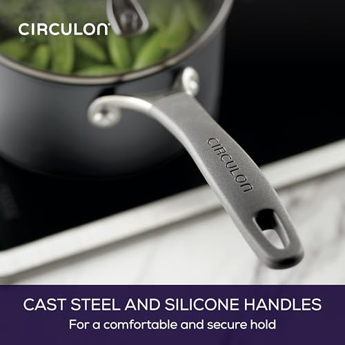 A1 Series Nonstick Straining Sauce Pan with Lid