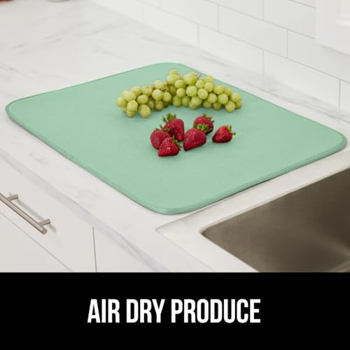 Ultra Absorbent Microfiber Dish Drying Mat (18" x 24" / Microfiber / Mint)