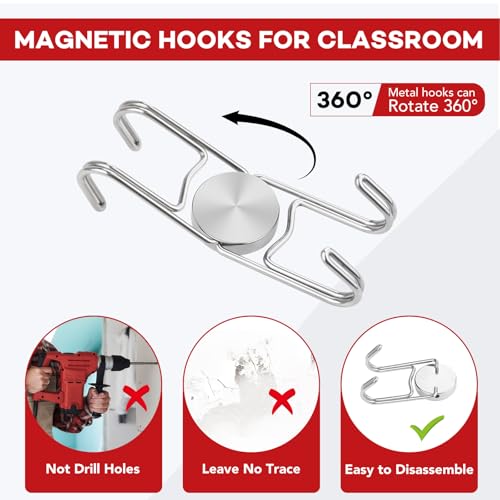 Magnetic Hooks for Cruise Cabins 50Lbs+ Heavy Duty Magnet Hook