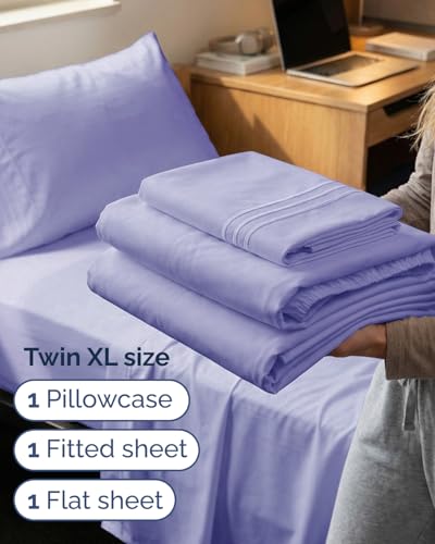 Twin XL 3 Piece Sheet Set (35 - Lavender / Twin XL)