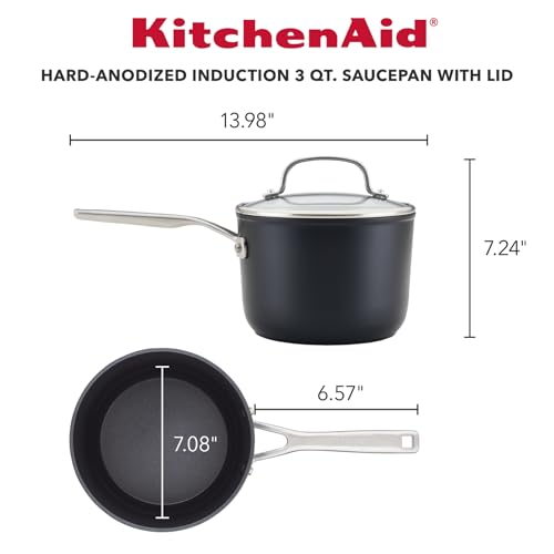 Hard Anodized Induction Nonstick Sauce Pan (Saucepan (3 Quart))