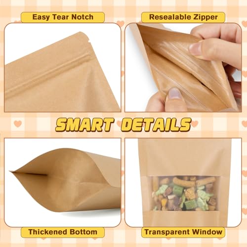 50 Pack Resealable Bags for Small Business (Yellow / 6.7x9.8in (17x25cm))