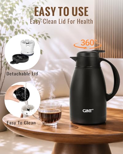 Thermal Coffee Carafe 51 Oz (Black / 51 Ounces)