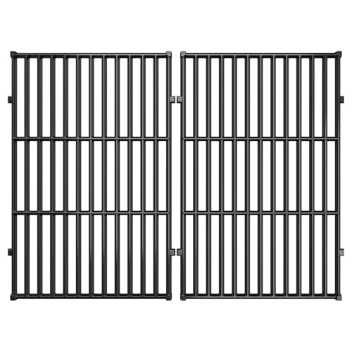 19.5 Inch Porcelain Grill Grates for Weber Genesis 300 Series (19.5"×12.9“, 2 Pack)