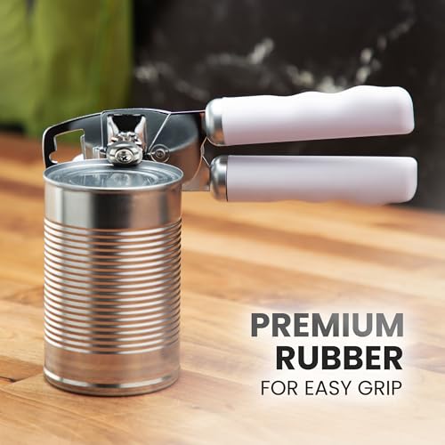 Manual Can Opener Heavy Duty Patented Stainless Steel (Spring Lilac / Comfy Grip)