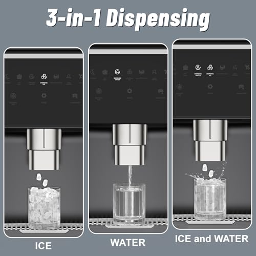 Nugget Ice Maker Countertop with 7Lbs Storage (Nugget Ice Countertop-90LBS/24H)