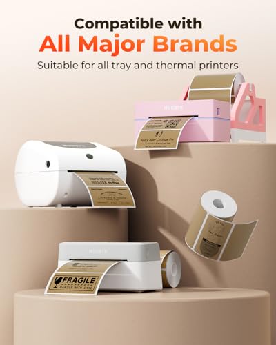 4x2 Thermal Labels (Brown / 4x2")