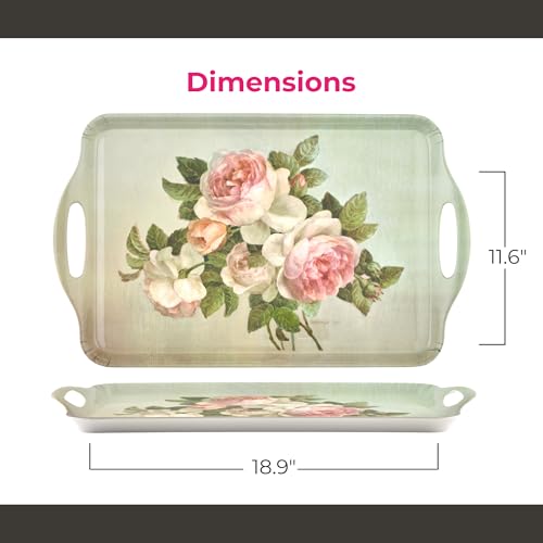 Pimpernel Antique Roses Decorative Melamine Serving Tray