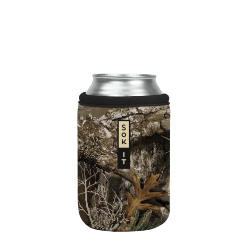 CanSok Sleeve for Beer & Soda Insulated Neoprene Cover (RealTree Edge Camouflage / 12oz Can Sleeve)