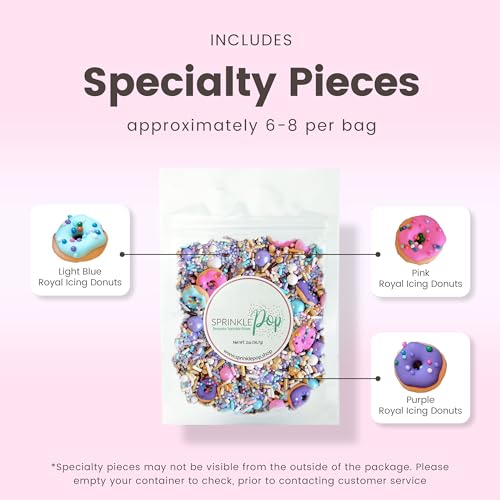 Donut Sprinkle Mix with ~6 Sprinkled Donuts Royal Icings