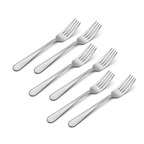 Flight Dinner Forks Silverware Set for 6 (Dinner Forks, Set of 6)