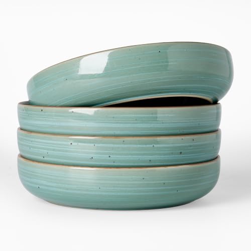 Meteor 33 oz Pasta Bowls Set of 4 (Peacock Green / Set of 4)