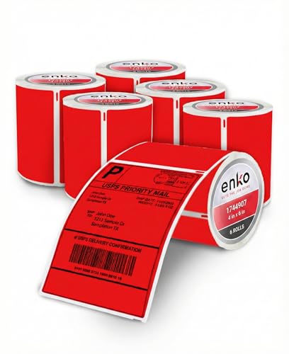 1744907 6 Rolls (Red 6 Rolls - 1320 Labels)
