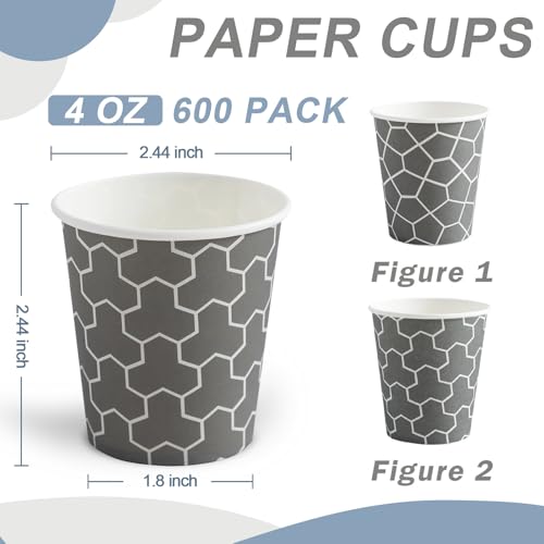 600 Pack 4 oz Paper Cups (4oz-600)