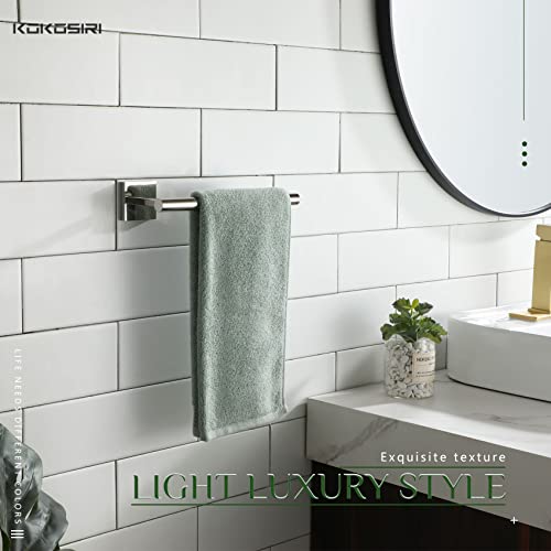Hand Towel Bar Chrome Bathroom Towel Rail Holder Kitchen Paper Holder Wall Mounted Toilet Cabinet Mount (Polished Chrome / 1 Pack)