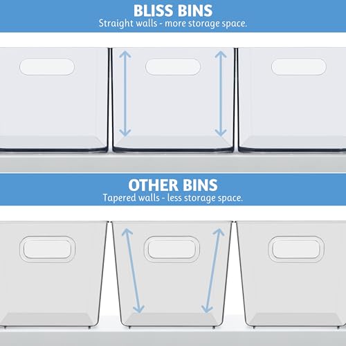 Bliss 10" x 6" Open Clear Pantry Organizer Bin (4 Count)