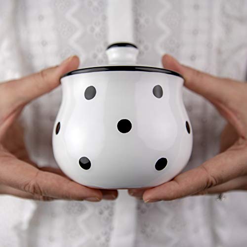 Ceramic Sugar Bowl with Lid (White)
