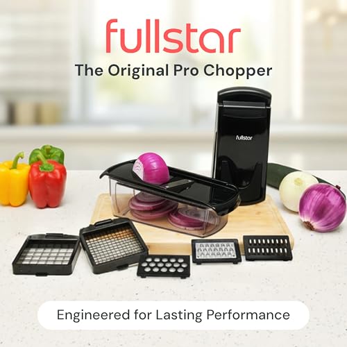 Pro Original Vegetable Chopper & Mandoline Slicer Kitchen Gadget (Black / 6 in 1)