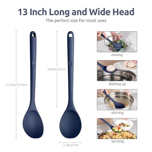 Silicone Cooking Spoon (Midnight Blue)