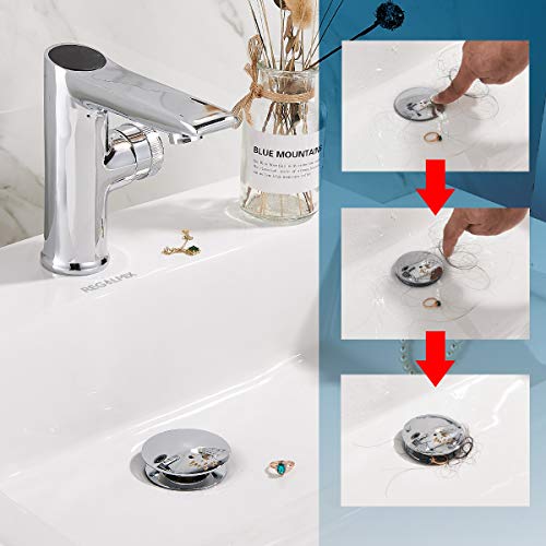 Pop Up Drain Without Overflow (Without Overflow / Chrome-2 Pack)