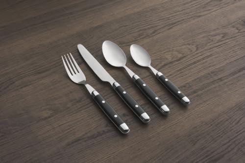 Jubilee Black Stainless Steel Silverware Set for 4 (Black (Pack of 1))