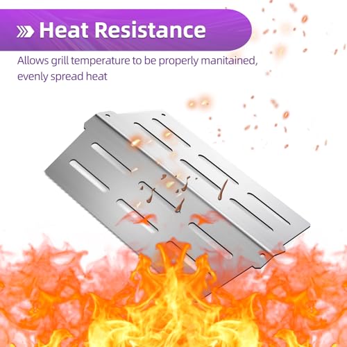 19.5" Stainless Steel 7524 Grill Grates 7620 Flavorizer Bars for Weber Genesis E330 Grill Parts with 7622 Heat Deflector 62752 Burner Tubes for Weber Genesis E310 S310 S330 EP310 300 Series (2+5+2+3 Genesis 300)