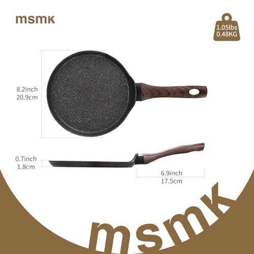 8 Inch Nonstick Crepe Pan (8 INCH（Brown）)
