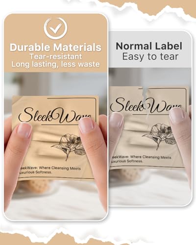 Brown 3" x 3" Square Thermal Label Stickers (3"x3" / Brown)