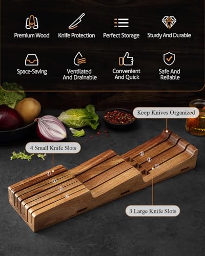 In drawer Knife Block (7-Slot)