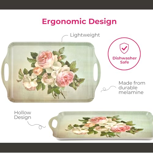 Pimpernel Antique Roses Decorative Melamine Serving Tray