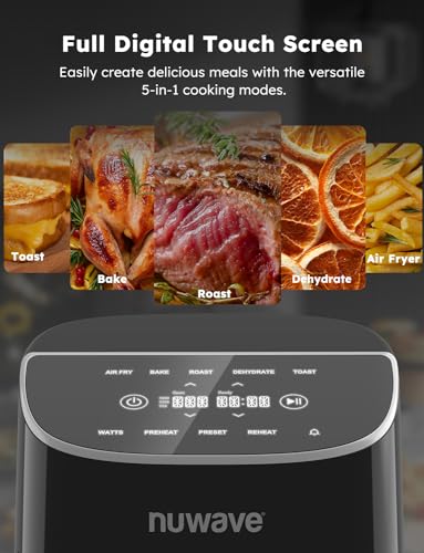 Brio Plus 8 Qt Air Fryer (Black)