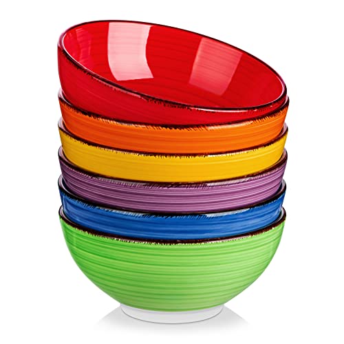Bonita Cereal Bowls Set of 6 (Warm Color / 27 Oz)