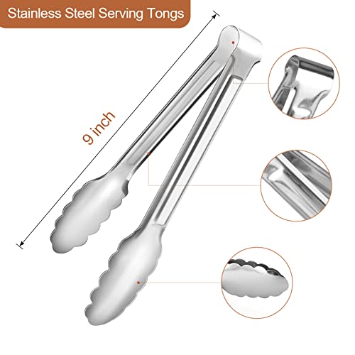 6 Pack Serving Tongs Kitchen Tongs (6 Count)