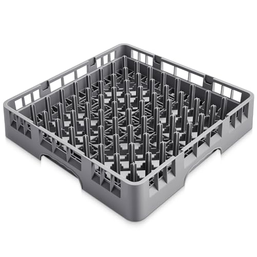 1 Pack Commercial Dishwasher Tray Rack (Gray / Peg Dish)