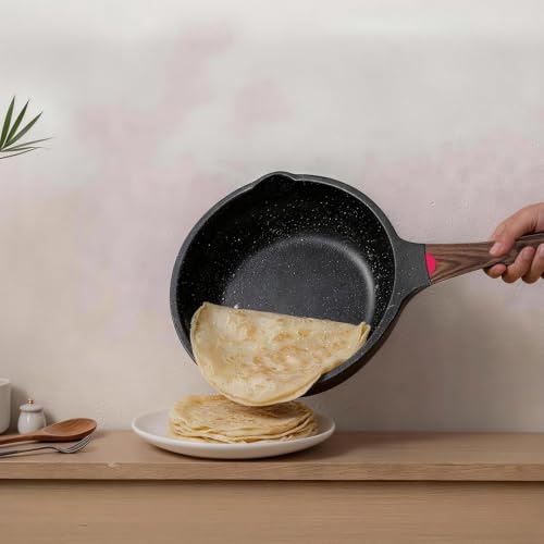 12PCS Nonstick Deep Frying Pan with Lid Cookware Set