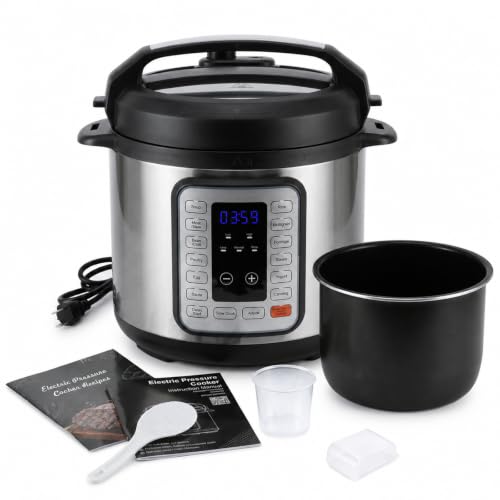 Electric Pressure Cooker 8Qt (Silver / 8 Quarts)