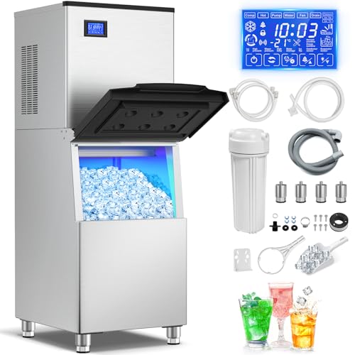 500 lbs High Output Commercial Ice Machine Freestanding Self