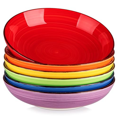 Bonita Pasta Bowls Set of 6 (Warm Color / 50 Oz)