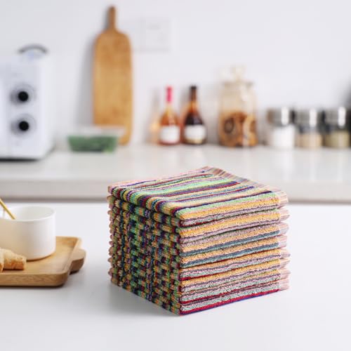 Kitchen Dishcloths for Washing Dishes (Multi-1 / 12x12 inch)