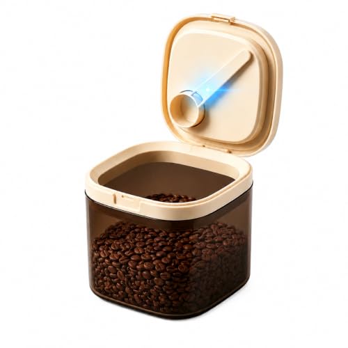 Airtight Food Storage Container with Magnetic Scoop & Built (800ml)