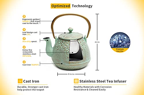 Tea Kettle for Stove Top (0.7 Quarts / Light Green)