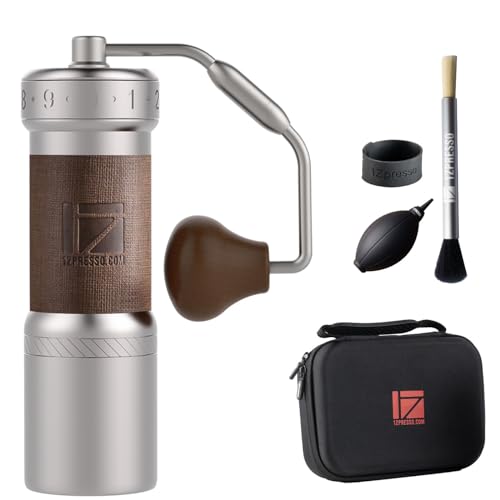 K Ultra Manual Coffee Grinder Silver with Carrying Case (K-Ultra Silver with Carrying Case)