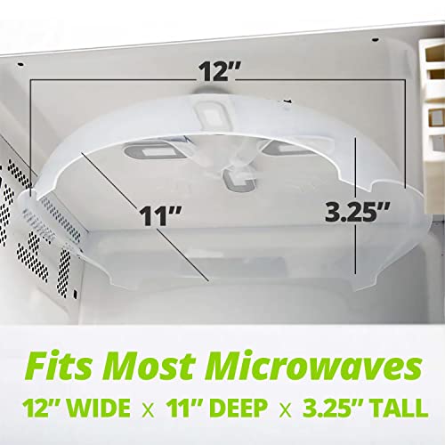 Magnetic Microwave Splatter Cover for Food (Gray)