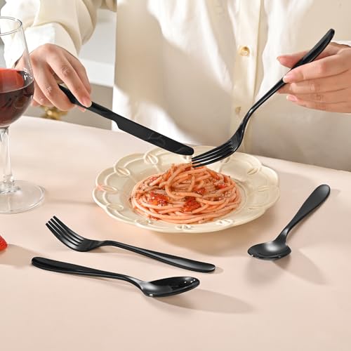 20 Piece Black Silverware Set (Black / 20 Piece)