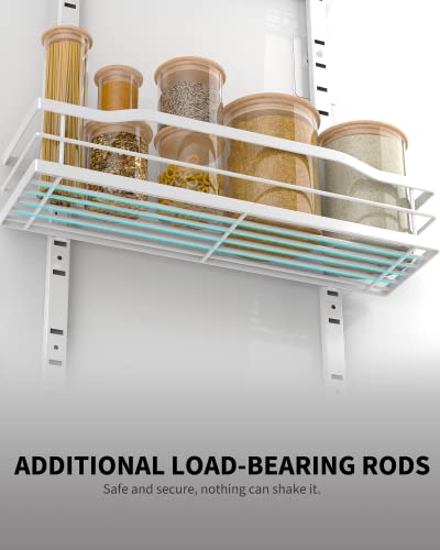 White 6 Tier Over Door Pantry Organizer (6-Tier Standard / White)