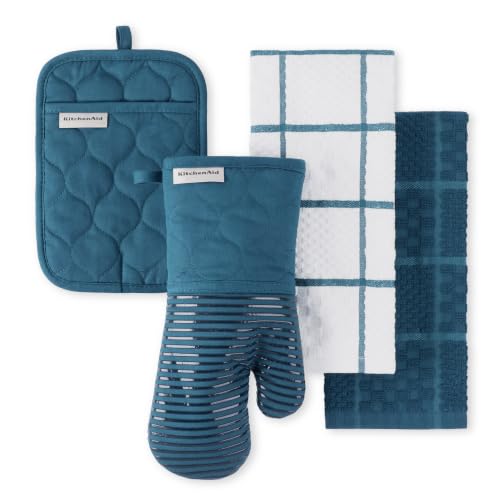 Quilted Cotton Oven Mitt (Agave)